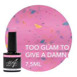 Rubber Base & Build - BIAB - Dazzling TOO GLAM TO GIVE A DAMN 7.5ml (Pink Is An Attitude) 