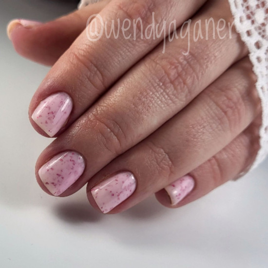 Rubber Base & Build - BIAB - Dazzling LOOK ON THE PINK SIDE 7.5ml (Pink Is An Attitude) 