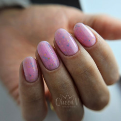 Rubber Base & Build - BIAB - Dazzling TOO GLAM TO GIVE A DAMN 7.5ml (Pink Is An Attitude) 