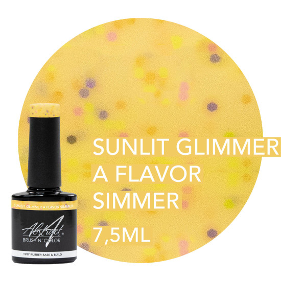 Rubber Base & Build - BIAB - SUNLIT GLIMMER A FLAVOR SIMMER 7.5ml (Summer Vibes)  