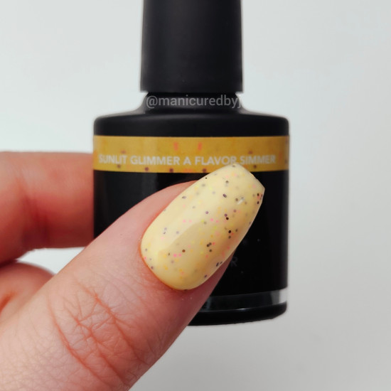 Rubber Base & Build - BIAB - SUNLIT GLIMMER A FLAVOR SIMMER 7.5ml (Summer Vibes)  