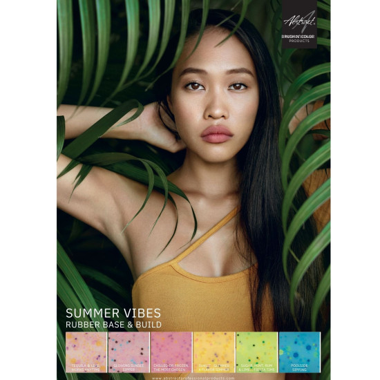 Poster A3 SUMMER VIBES Rubber Base & Build  - BIAB
