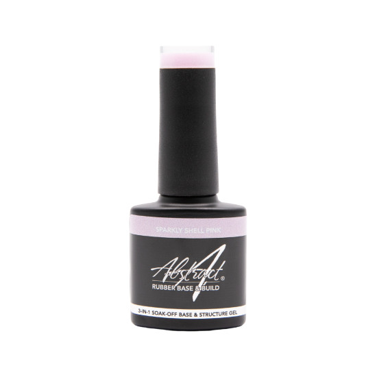 Rubber Base & Build - 3-In-1 BIAB - SPARKLY SHELL PINK 7.5ml (Sparkly)