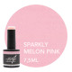 Rubber Base & Build - 3-In-1 BIAB - SPARKLY MELON PINK 7.5ml (Sparkly)