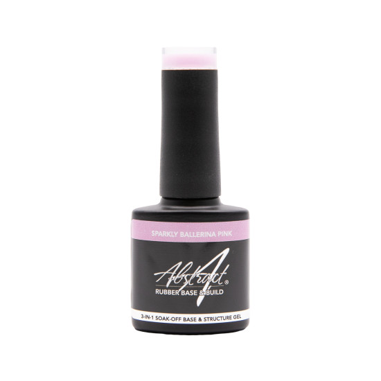 Rubber Base & Build - 3-In-1 BIAB - SPARKLY BALLERINA PINK 7.5ml (Sparkly)