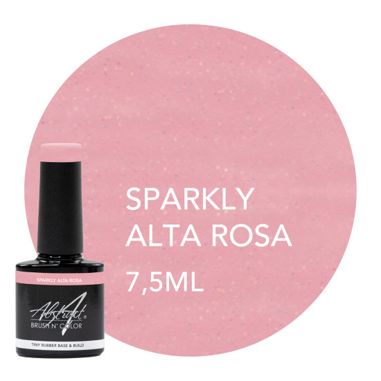 Rubber Base & Build - BIAB - SPARKLY ALTA ROSA 7.5ml (Sparkly) 