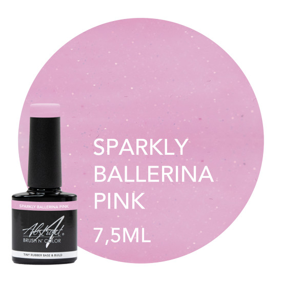 Rubber Base & Build - BIAB - SPARKLY BALLERINA PINK 7.5ml (Sparkly)