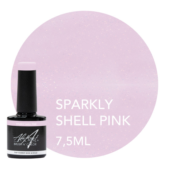 Rubber Base & Build - BIAB - SPARKLY SHELL PINK 7.5ml (Sparkly)