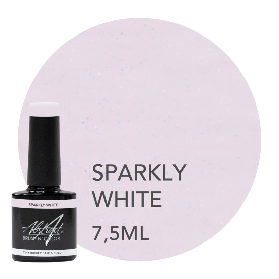 Rubber Base & Build - BIAB - SPARKLY WHITE 7.5ml (Sparkly) 