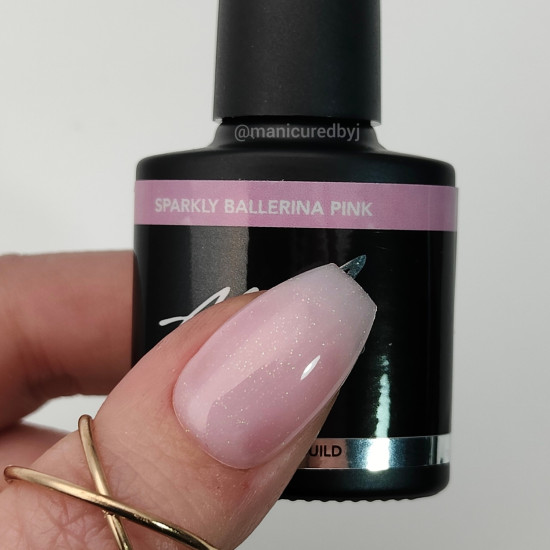 Rubber Base & Build - BIAB - SPARKLY BALLERINA PINK 7.5ml (Sparkly)