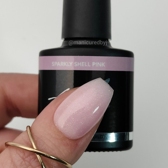 Rubber Base & Build - BIAB - SPARKLY SHELL PINK 7.5ml (Sparkly)