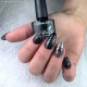 Rubber Glitter Velvet Top Gel SUPERSONIC SILVER 7.5ml