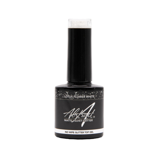Matte Velvet (No Wipe Glitter Top Gel) LOTUS FLOWER WHITE 7.5ml