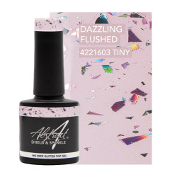 Shield & Sparkle (No Wipe Glitter Top Gel) DAZZLING FLUSHED 7.5ml