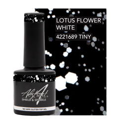 Shield & Sparkle (No Wipe Glitter Top Gel) LOTUS FLOWER WHITE 7.5ml 