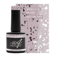 Shield & Sparkle (No Wipe Glitter Top Gel) SPEECH IS SILVER 7.5ml
