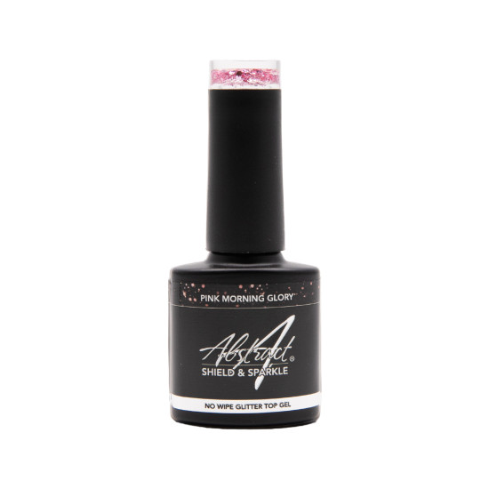 Shield & Sparkle (No Wipe Glitter Top Gel) PINK MORNING GLORY 7.5ml 