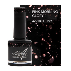 Shield & Sparkle (No Wipe Glitter Top Gel) PINK MORNING GLORY 7.5ml 