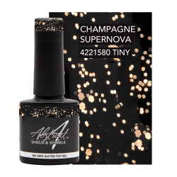Shield & Sparkle (No Wipe Glitter Top Gel) CHAMPAGNE SUPERNOVA 7.5ml 