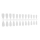 Stick N' Go CLEAR OVAL Tips 504pcs
