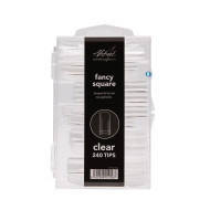 Fancy Square CLEAR Tips (240pcs/box)