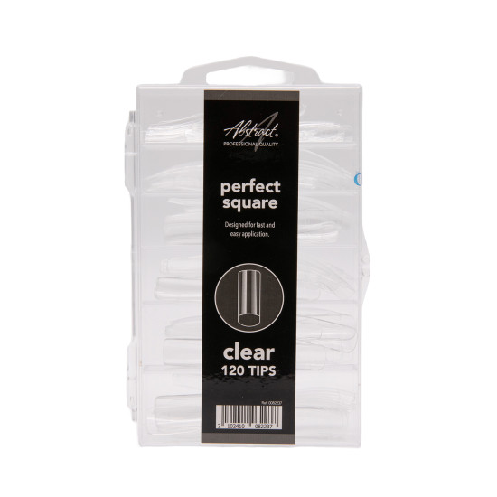Perfect Square CLEAR Tips (120pcs/box)