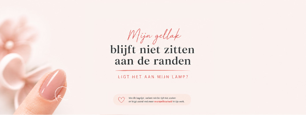 Waarom laat mijn gellak los aan de randen?