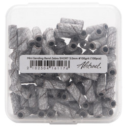 Mini Sanding Band Zebra SHORT 3.0mm #100grit (100pcs/box)