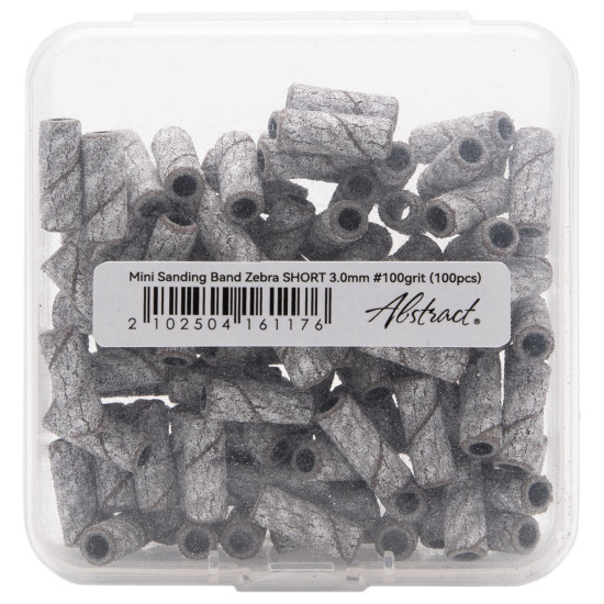 Mini Sanding Band Zebra SHORT 3.0mm #100grit (100pcs/box)