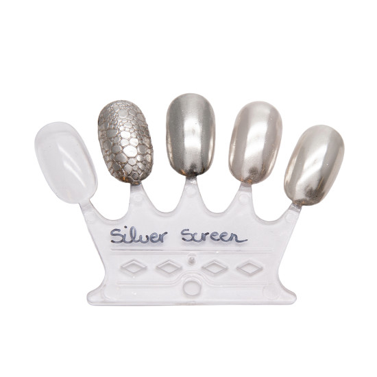 Chrome Pressed Pigment SILVER SCREEN