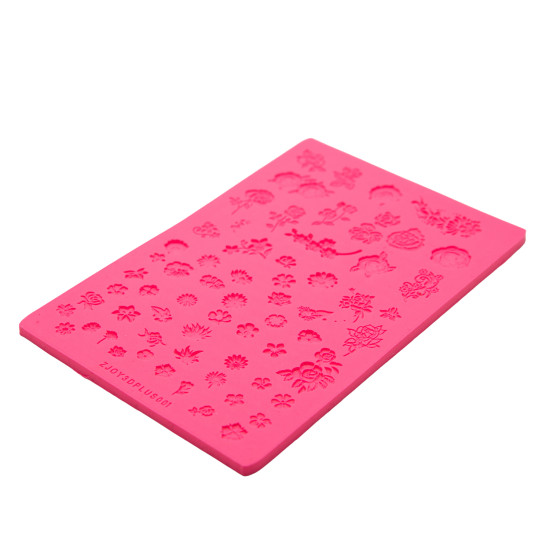 Silicone Stamping Plate FLOWERS