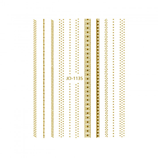Nail Art Sticker BOHO GOLD