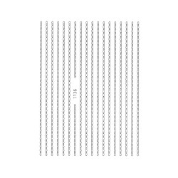 Nail Art Sticker CHAIN SILVER