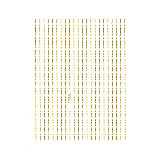 Nail Art Sticker DOTTED GOLD