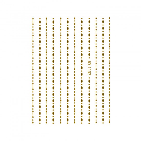 Nail Art Sticker DOTS & OVALS GOLD