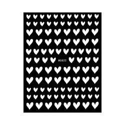 Nail Art Sticker FULL OF LOVE WHITE