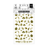 Flower Meadow F227 GOLD Water Decals