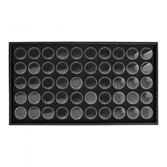 Nail Art Opbergtray met 50 lege potjes