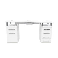 Design Manicure Table 150 incl. Dust Buster GLOSSY WHITE