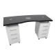Manicure Table Marble Roma Edelweis MATT 158cm
