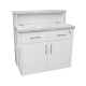 Reception Desk Marble Carrara White 130cm